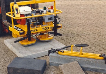 Small vacuum lifter to handle all sort of materials for example conrete, metal or aluminum