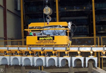Vacuum lifter of Aerolift is used to handle 12 channel elements at the same time